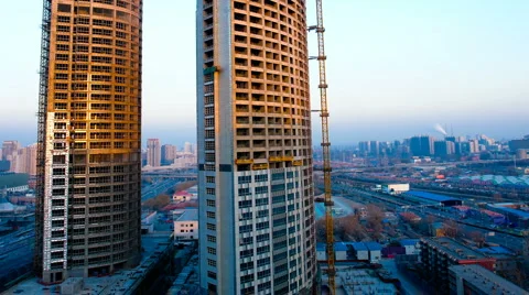 Building Under Construction Video stock 6720245