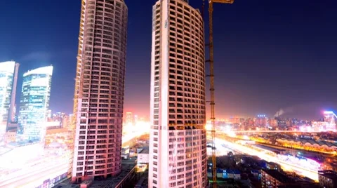 Building Under Construction Stock Footage 8601275