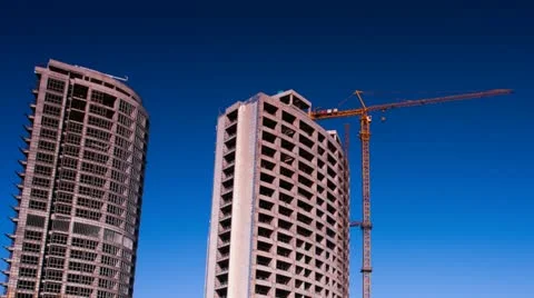 Building Under Construction Stock Footage 11152535