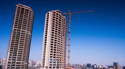 Building Under Construction Stock Footage 11152988