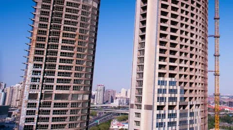 Building Under Construction Stock Footage 11378245