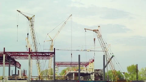 Building under the construction Stock Footage 75545023