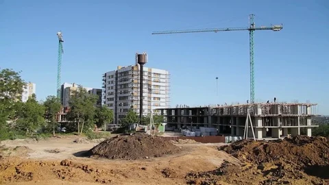 A building under construction Stock Footage 77481289