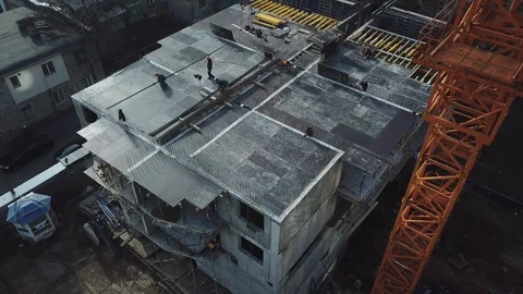 Building under construction 스톡 동영상 112016172