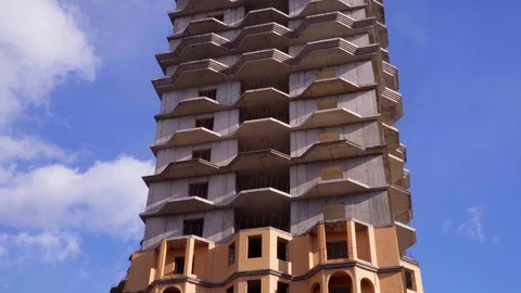 Building under construction Stock Footage 128792384