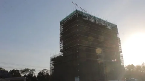 Building under construction Stock Footage 162234689