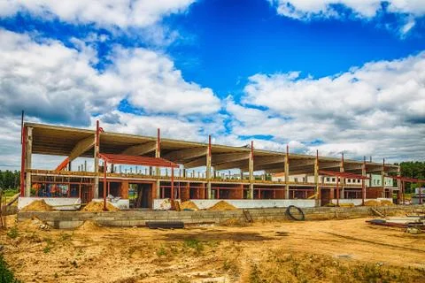 Building under construction with hdr effect Foto stock