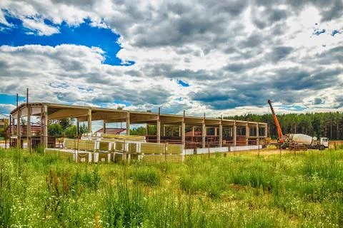 Building under construction with hdr effect Foto stock