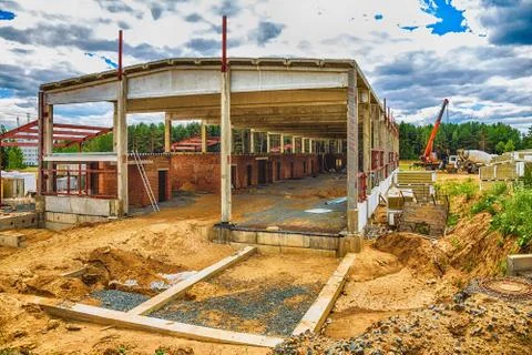 Building under construction with hdr effect Stock Photos