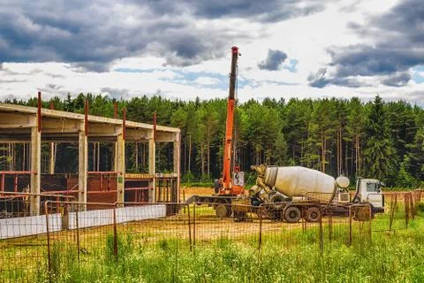 Building under construction with hdr effect Stock Photos