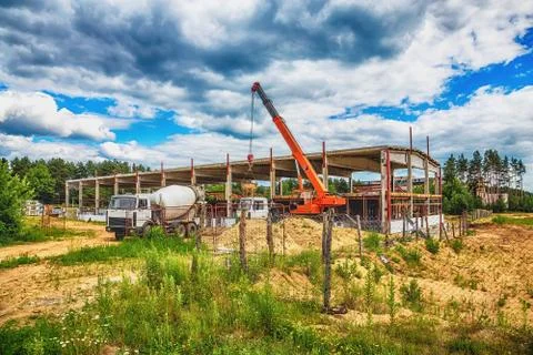 Building under construction with hdr effect Stock Photos