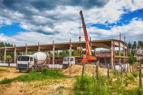 Building under construction with hdr effect Stock-Fotos