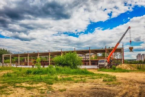 Building under construction with hdr effect Stock Photos