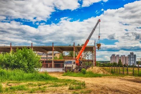 Building under construction with hdr effect Stock Photos