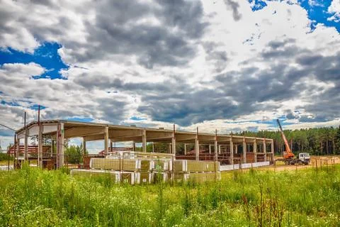 Building under construction with hdr effect Stock Photos