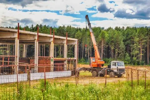 Building under construction with hdr effect Stock-Fotos