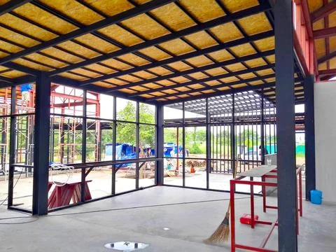 The building under construction Stock Photos