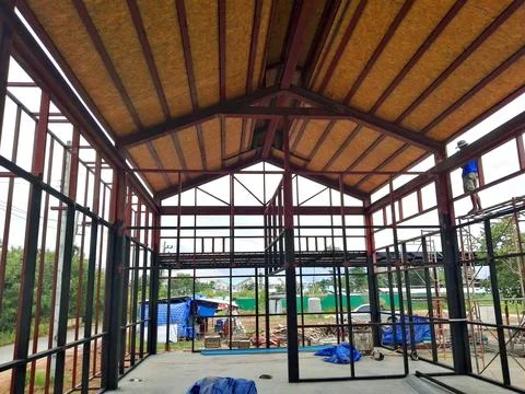 The building under construction Stock Photos