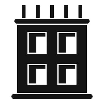 Building under construction with reinforced concrete pillars emerging from ro Stock Illustration
