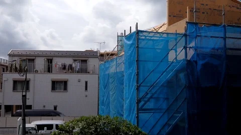 Building Under Construction Timelapse Stock Footage 111043638