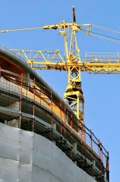 Building under construction - vertical Stock Photos
