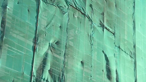 Building under green grid Stock Footage 81452719