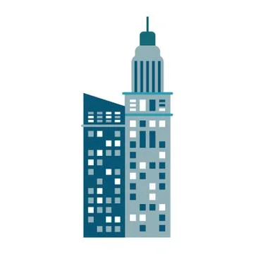 Building urban skyscraper image Ilustración de archivo