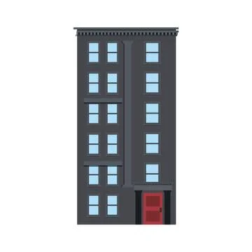 Building urban structure Ilustración de archivo