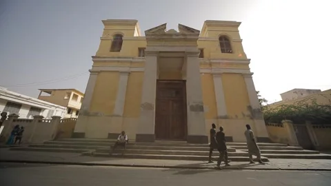 A building used for Senegal Stock Footage 132080077