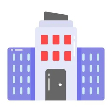 Building vector design, editable vector of office building Ilustración de archivo