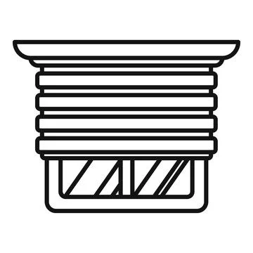 Building ventilation system component for air extraction Ilustración de archivo