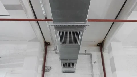 Building ventilation system Stock Footage 130428918