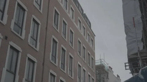 Building with vertical windows Stock Footage 219321433