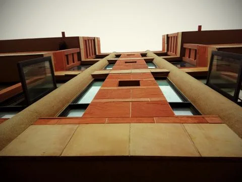 A building view from bottom Stock Photos