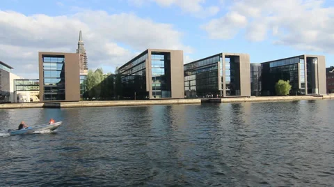 Building view from the Royal library Video stock 40413796