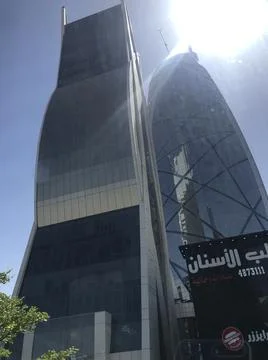 The building view with the sunlight Stock Photos