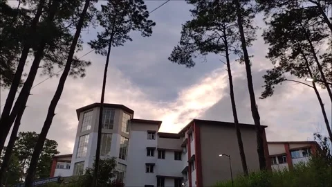 Building view with sunset light 動画素材 157658074