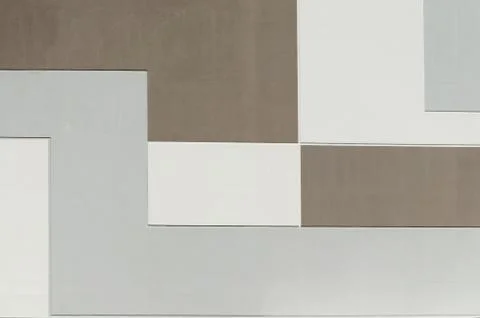 Building wall in pastel two color, geometric abstract background Foto stock