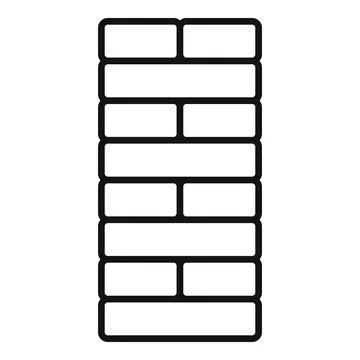 Building wall representing construction and masonry work Ilustración de archivo