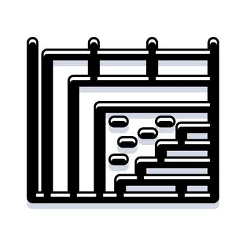 Building wall section with insulation layers and foundation Stock Illustration