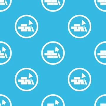 Building wall sign blue pattern Stock Illustration