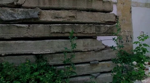 Building Wall Of Unfinished Construction 스톡 동영상 60751982