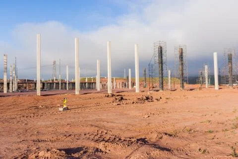 Building Warehouse Construction Stock Photos