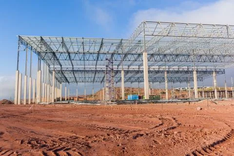 Building Warehouse Construction Stock Photos