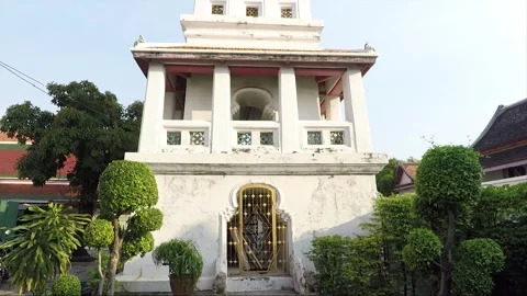 Building in Wat Arun Temple Compound, Thonburi, Bangkok, Thailand Stock Footage 291036825