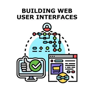 Building web user interfaces for optimal user experience Stock Illustration
