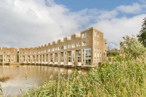 The building in which the hotel is located Stock Photos