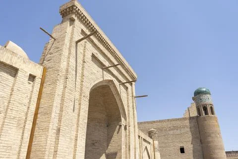 A building which made up of bricks Stockfoto's