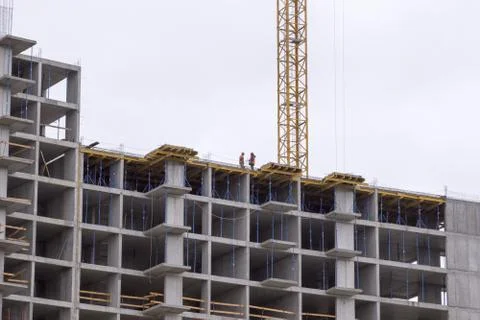 Building on the white background Stock Photos