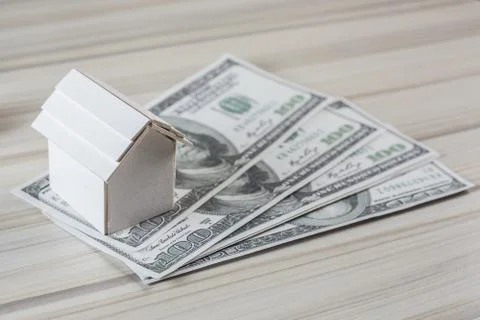 Building white paper house image idea Fotos de archivo
